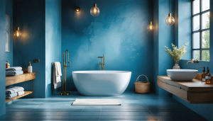 découvrez des idées et inspirations pour une salle de bain bleue tendance en 2025. transformez votre espace avec des couleurs apaisantes et un design moderne.